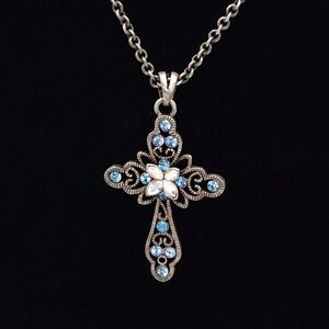 Lia Sophia Devotion Cross Necklace 19in